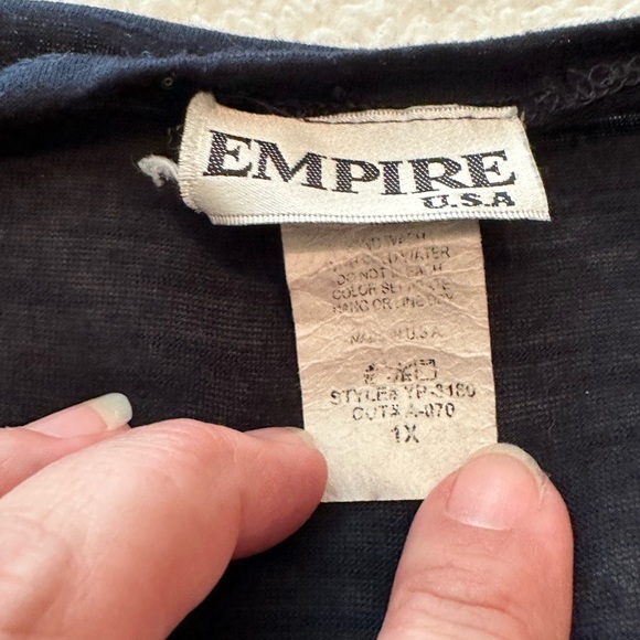 Ladies lightweight navy blue duster. Size 1X. New without tags - Picture 3 of 3